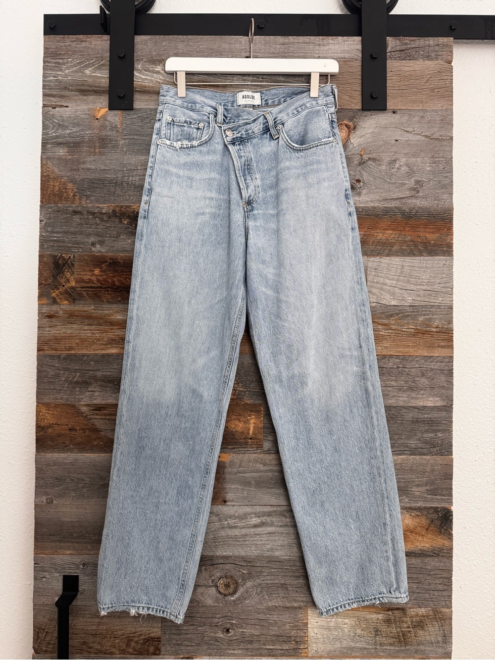 Agolde Criss Cross Upsized Jeans in Suburbia Wash
